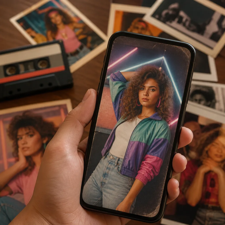 Aplicativo para Criar Fotos Estilo Anos 80